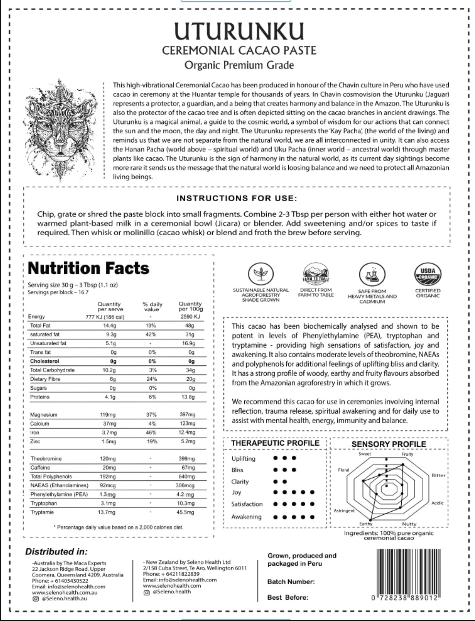 Uturunku Ceremonial Cacao
